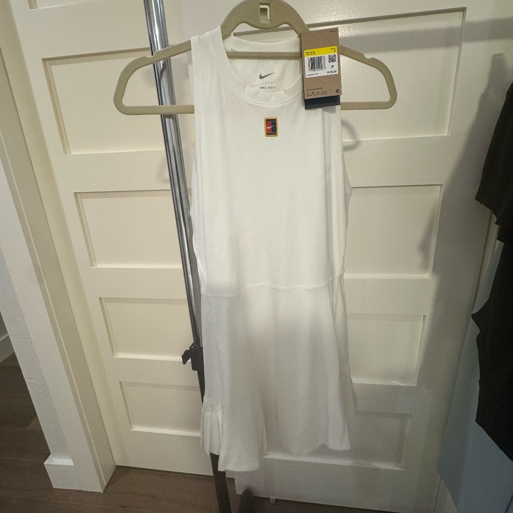 NWT - NIKE + Wimbledon NikeCourt Slam paneled Dri-FIT tennis dress (Size Small)